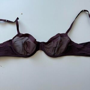 Purple Mesh Underwire Bra
